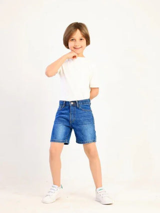 Boys Blue Casual Jeans Shorts