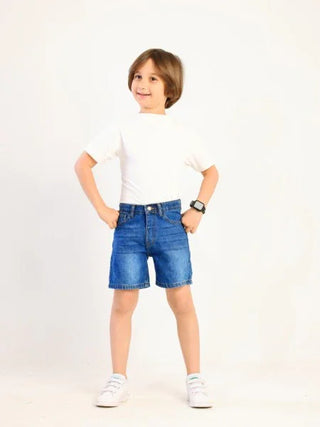Boys Blue Casual Jeans Shorts