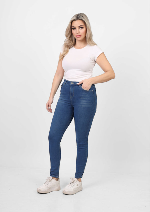 Skinny Fit Blue Casual Jeans