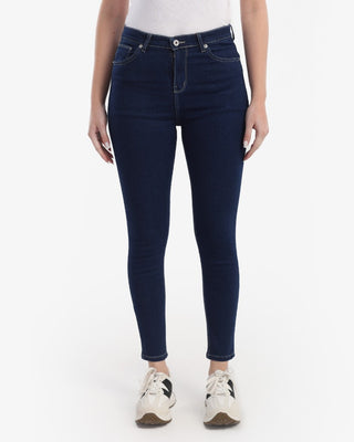 Skinny Fit Dark Blue Casual Jeans