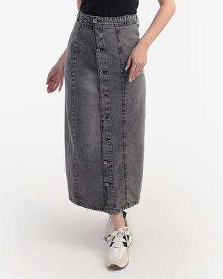 Grey Skirt Jeans