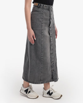 Grey Skirt Jeans