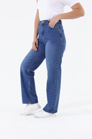 Straight Fit Big Size Blue Casual Jeans