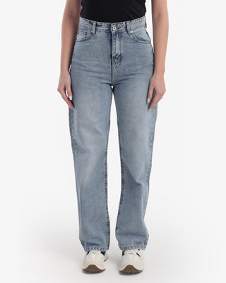 Straight Fit Light Blue Casual Jeans
