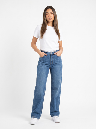 Straight Fit Blue Casual Jeans