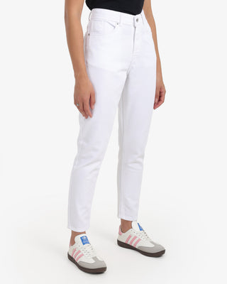 Boyfriend White Casual Jeans