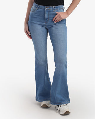 Flare Fit Light Blue Casual Jeans