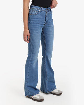 Flare Light Blue Casual Jeans