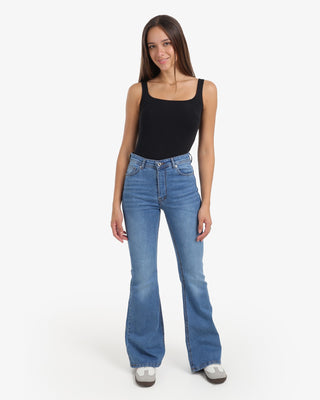 Flare Light Blue Casual Jeans