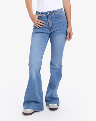 Flare Big Size Light Blue Casual Jeans