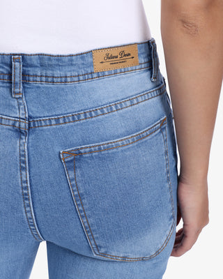 Flare Big Size Light Blue Casual Jeans