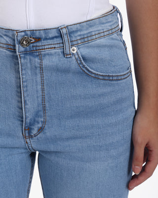 Flare Big Size Ice Blue Casual Jeans