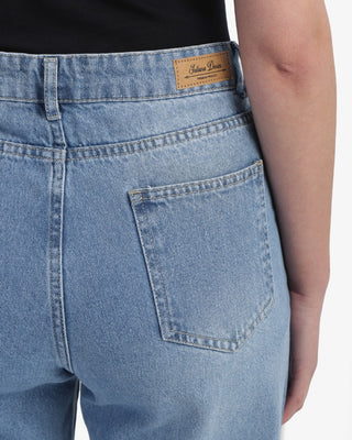 Wide Leg Storm Light Blue Casual Jeans