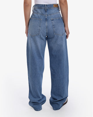 Wide Leg Light Blue Casual Jeans