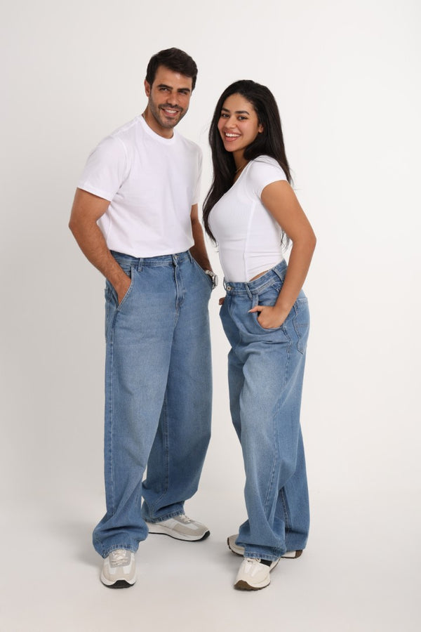 UNI-SEX Skater Light Blue Casual Jeans