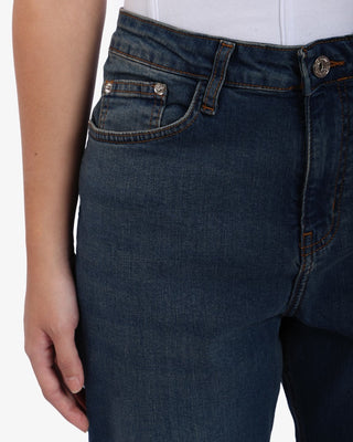 Mom Fit Blue Casual Jeans