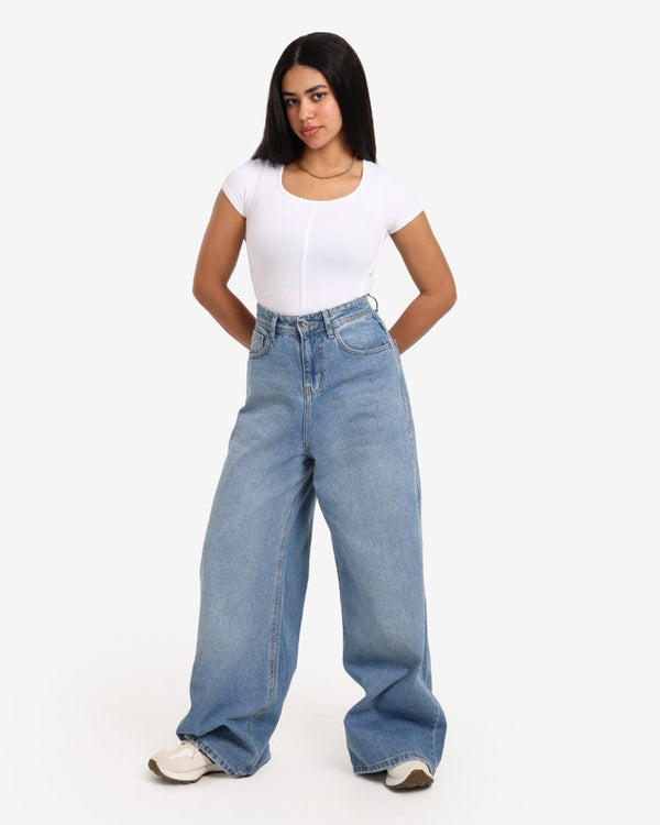 Mega Baggy Light Blue Casual Jeans