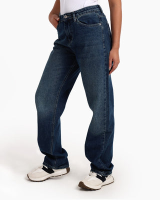 Straight Dirty Blue Casual Jeans