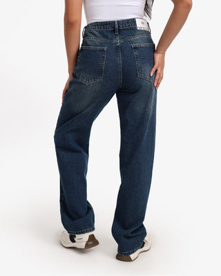 Straight Dirty Blue Casual Jeans