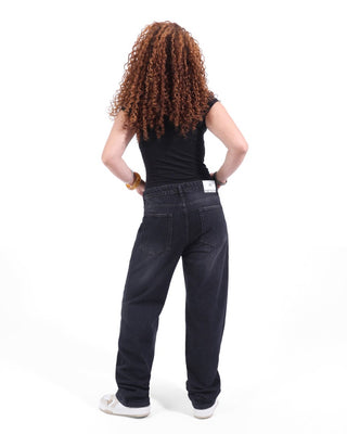 Straight Black Casual Jeans