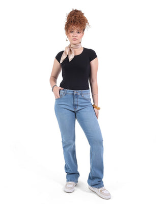 Kick Boot Light Blue Casual Jeans