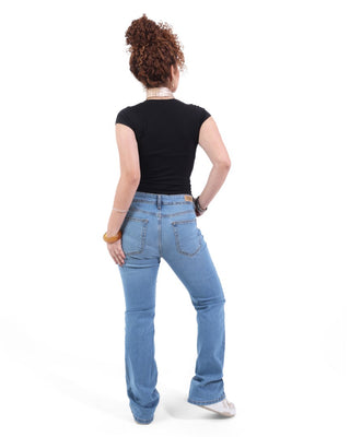 Kick Boot Light Blue Casual Jeans