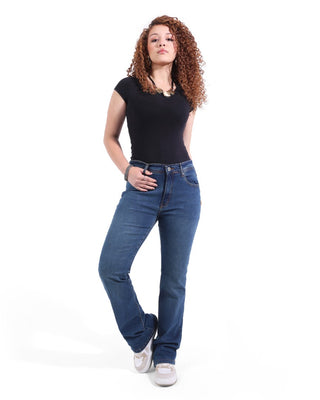 Kick Boot Big Size Blue Casual Jeans