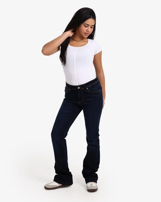 Kick Boot Navy Casual Jeans