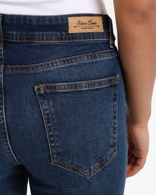 Kick Boot Dark Blue Casual Jeans