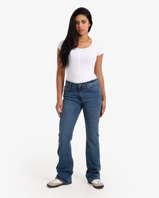 Kick Boot Blue Casual Jeans