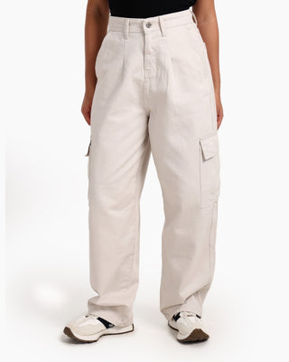 Skater Off-White Casual Gabardine
