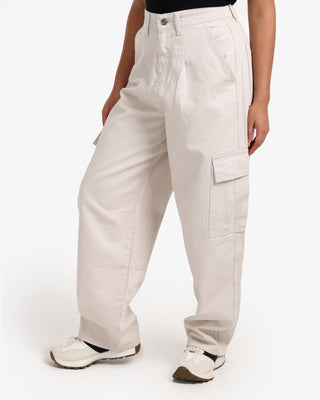 Skater Off-White Casual Gabardine