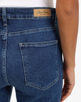 Slim Fit Dark Blue Casual Jeans