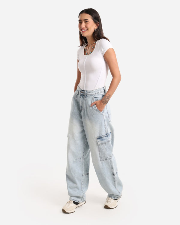 Skater Light Blue Casual Jeans