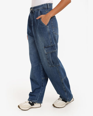 Skater Dark Blue Casual Jeans