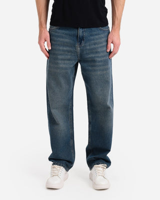 UNI-SEX Baggy Dirty Blue Casual Jeans
