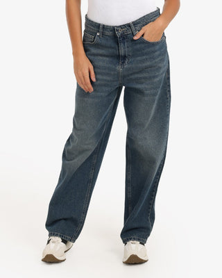 UNI-SEX Baggy Dirty Blue Casual Jeans