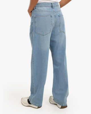 UNI-SEX Baggy Light Blue Casual Jeans
