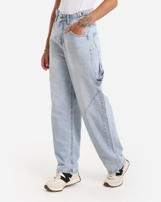 Balloon Fit Ice Blue Casual Jeans