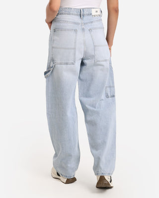 Balloon Fit Ice Blue Casual Jeans