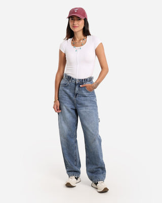 Ballon Fit Medium Blue Casual Jeans