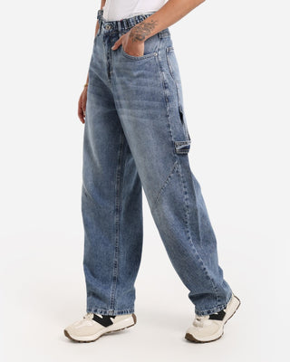 Ballon Fit Medium Blue Casual Jeans