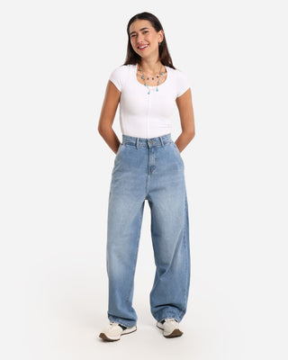 UNI-SEX Skater Light Blue Casual Jeans