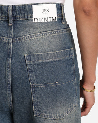 UNI-SEX Skater Dirty Blue Casual Jeans
