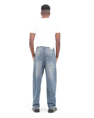 UNI-SEX Skater Dirty Blue Casual Jeans
