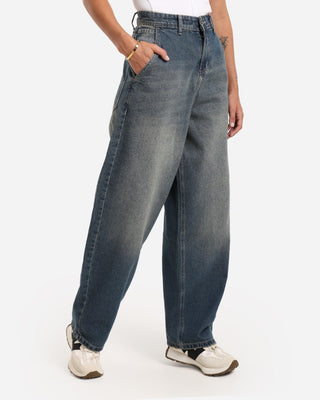UNI-SEX Skater Dirty Blue Casual Jeans