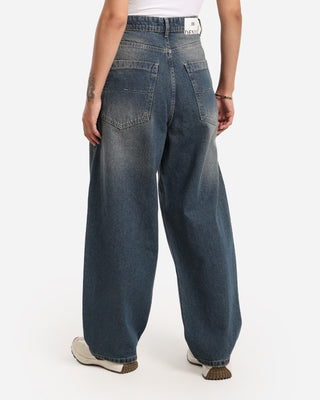 UNI-SEX Skater Dirty Blue Casual Jeans
