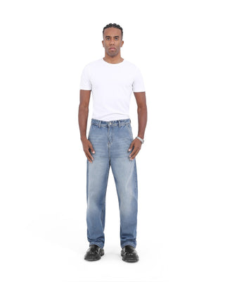 UNI-SEX Skater Medium Blue Casual Jeans