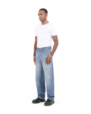 UNI-SEX Skater Medium Blue Casual Jeans