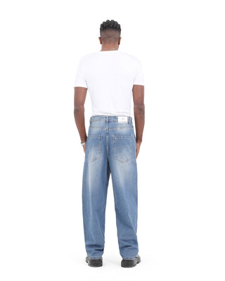 UNI-SEX Skater Medium Blue Casual Jeans